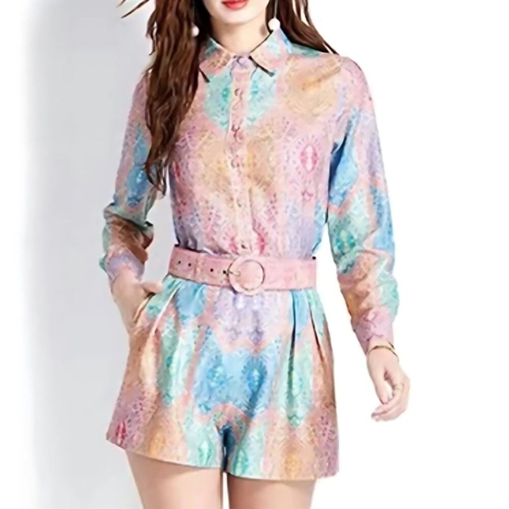 Zimmerman Style Blouse & Short Set